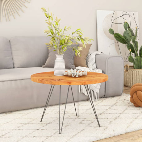 Vidaxl tafelblad rond ø 80x3,8 cm massief acaciahout
