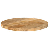 Vidaxl tafelblad rond ø 50x3,8 cm massief ruw mangohout