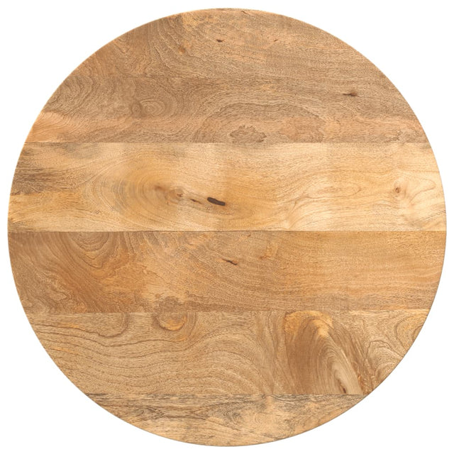 Vidaxl tafelblad rond ø 60x3,8 cm massief ruw mangohout