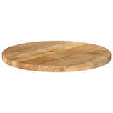 Vidaxl tafelblad rond ø 60x3,8 cm massief ruw mangohout