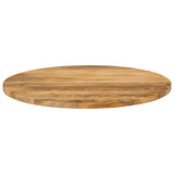 Vidaxl tafelblad rond ø 70x3,8 cm massief ruw mangohout