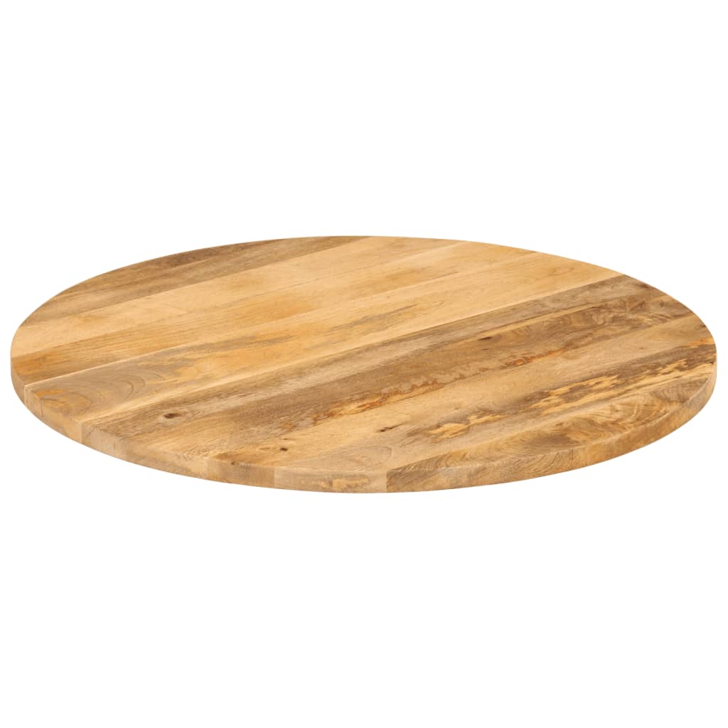Vidaxl tafelblad rond ø 80x2,5 cm massief ruw mangohout