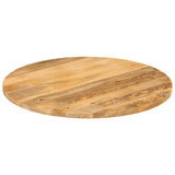 Vidaxl tafelblad rond ø 80x2,5 cm massief ruw mangohout