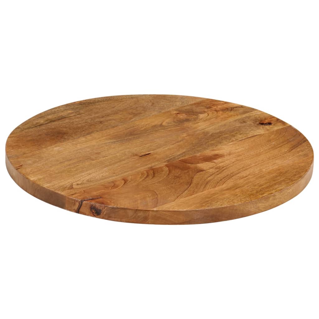 Vidaxl tafelblad rond ø 50x2,5 cm massief ruw mangohout