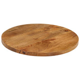 Vidaxl tafelblad rond ø 50x2,5 cm massief ruw mangohout
