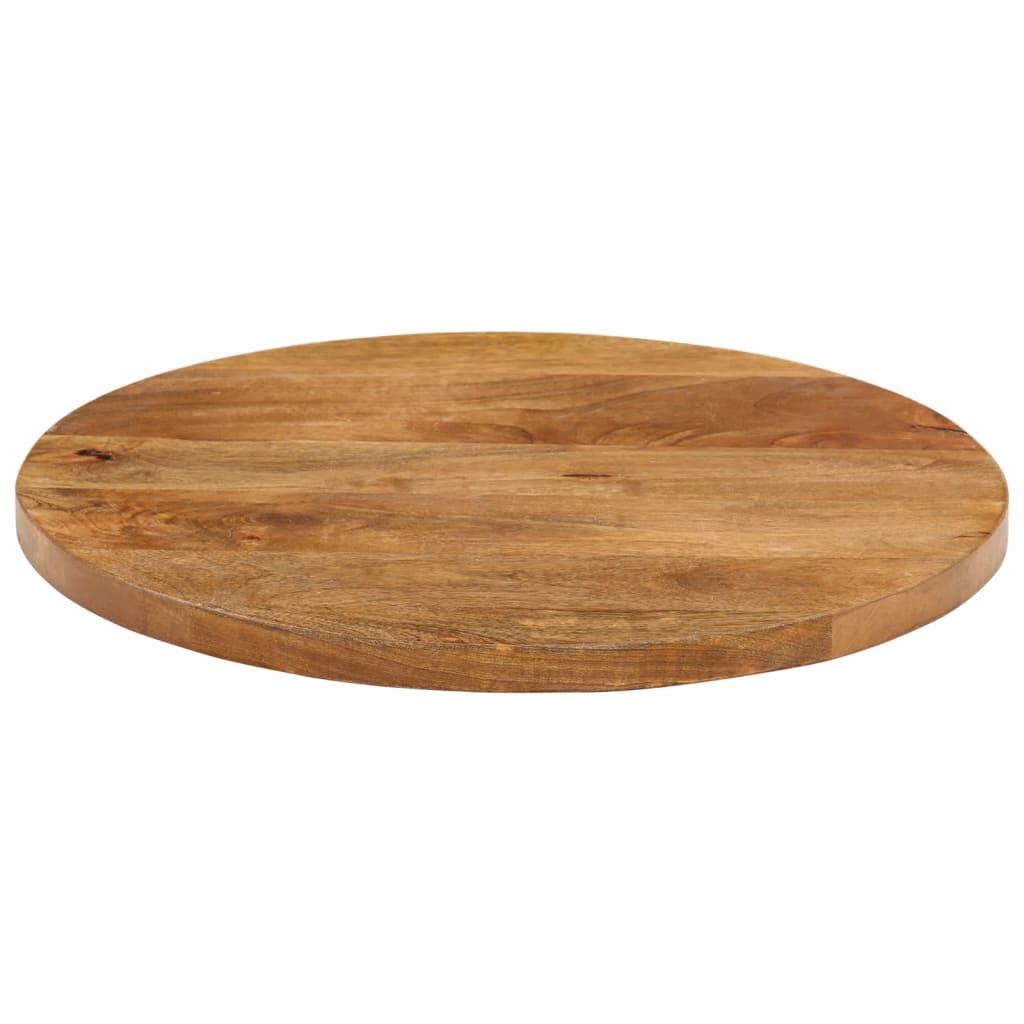 Vidaxl tafelblad rond ø 60x3,8 cm massief ruw mangohout