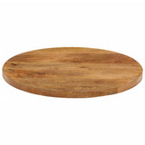 Vidaxl tafelblad rond ø 60x3,8 cm massief ruw mangohout