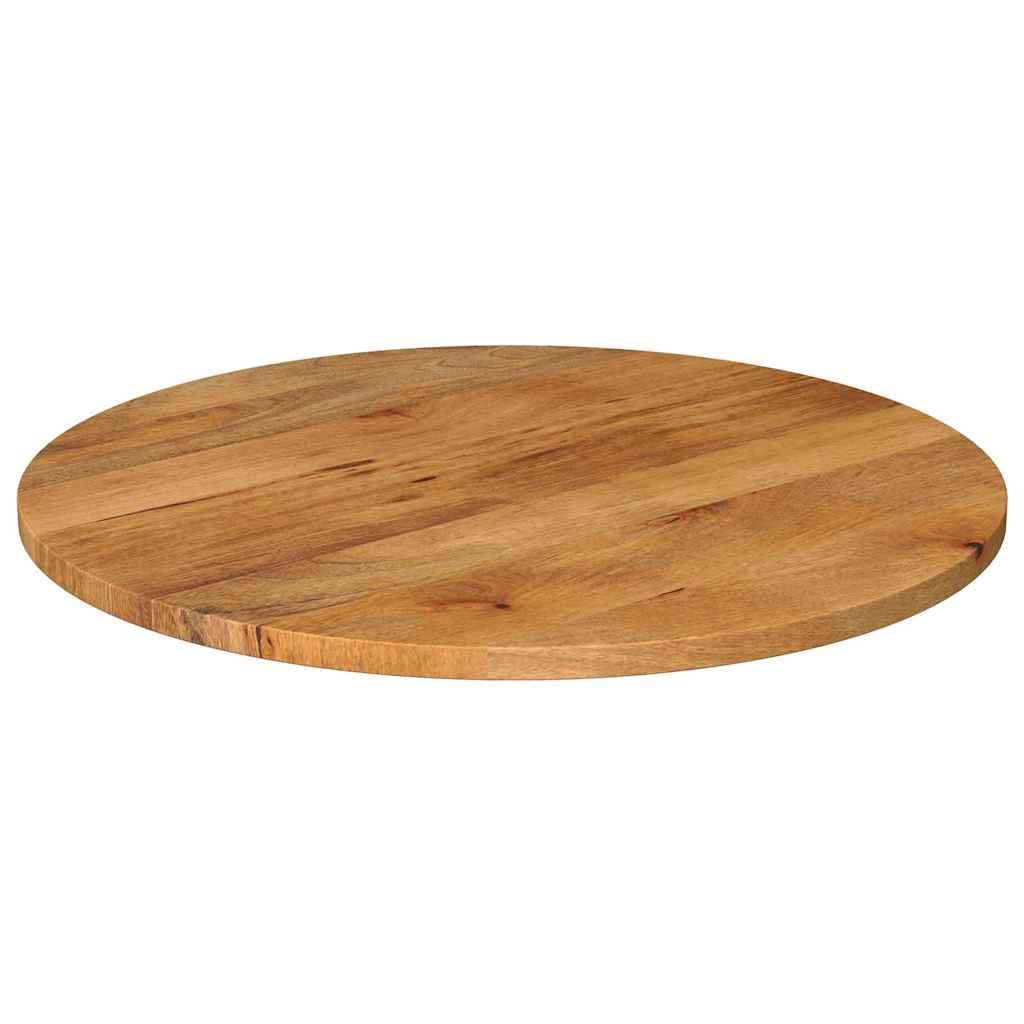Vidaxl tafelblad rond ø 70x2,5 cm massief ruw mangohout