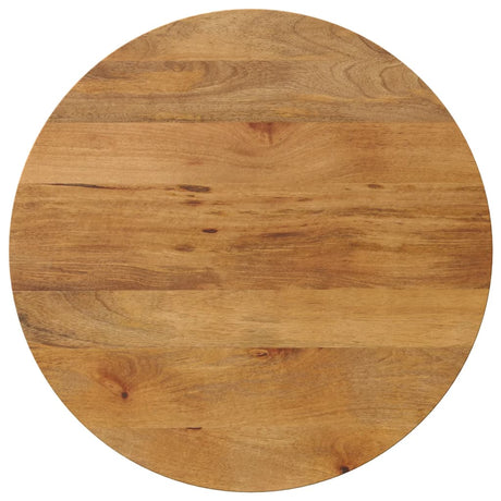 Vidaxl tafelblad rond ø 70x3,8 cm massief ruw mangohout