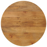 Vidaxl tafelblad rond ø 80x2,5 cm massief ruw mangohout