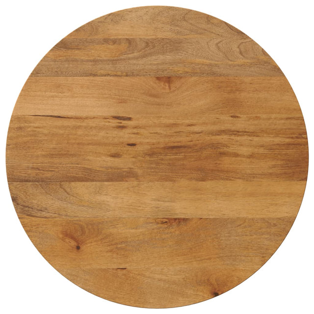 Vidaxl tafelblad rond ø 90x2,5 cm massief ruw mangohout