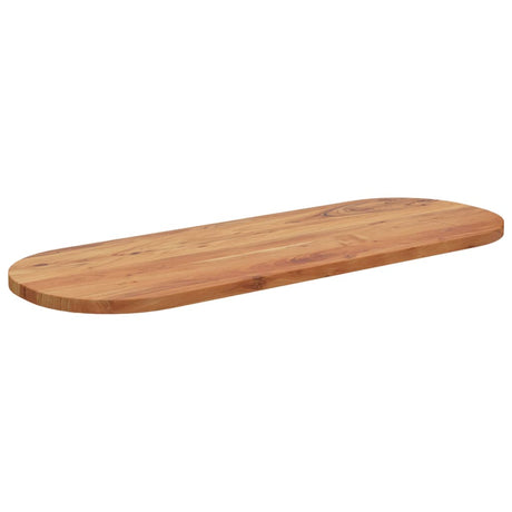 Vidaxl tafelblad ovaal 110x40x2,5 cm massief acaciahout