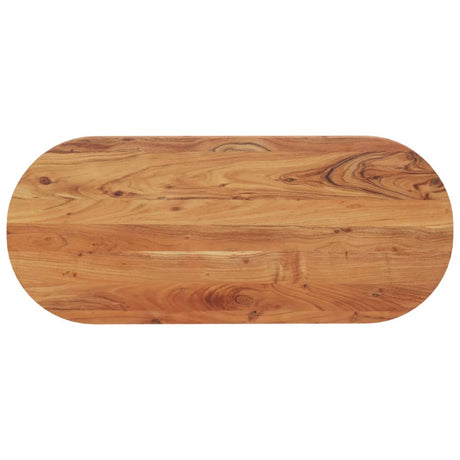 Vidaxl tafelblad ovaal 140x60x3,8 cm massief acaciahout