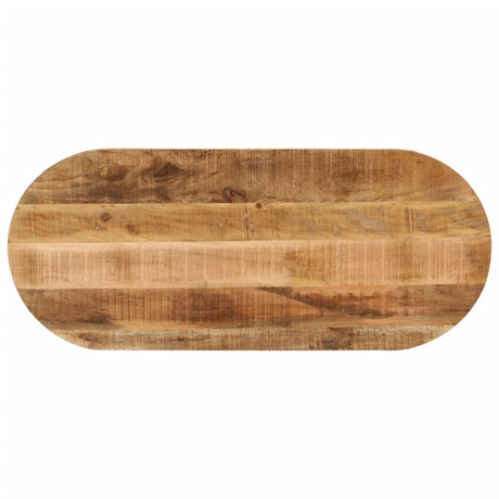 Vidaxl tafelblad ovaal 110x40x2,5 cm massief ruw mangohout