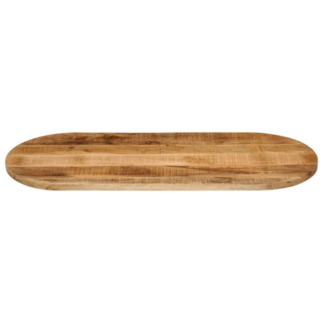 Vidaxl tafelblad ovaal 110x40x2,5 cm massief ruw mangohout