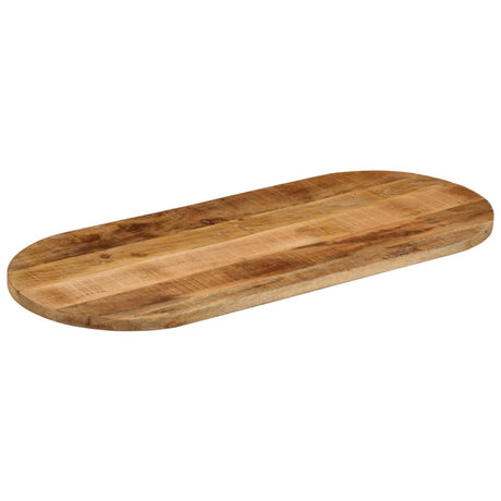 Vidaxl tafelblad ovaal 120x60x2,5 cm massief ruw mangohout