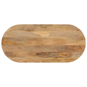 Vidaxl tafelblad ovaal 80x40x2,5 cm massief mangohout