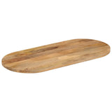 Vidaxl tafelblad ovaal 100x40x2,5 cm massief mangohout