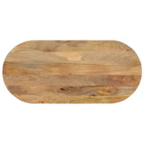 Vidaxl tafelblad ovaal 140x60x2,5 cm massief mangohout