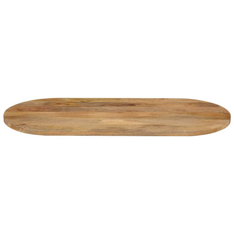 Vidaxl tafelblad ovaal 100x50x3,8 cm massief mangohout