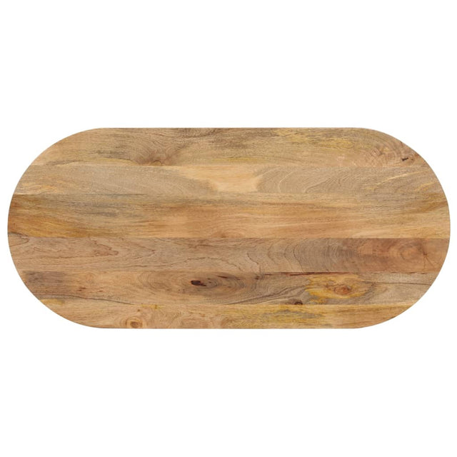 Vidaxl tafelblad ovaal 120x60x3,8 cm massief mangohout