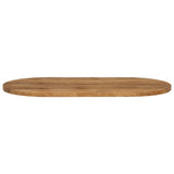 Vidaxl tafelblad ovaal 110x40x2,5 cm massief mangohout