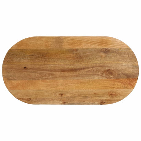 Vidaxl tafelblad ovaal 120x50x2,5 cm massief mangohout