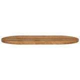 Vidaxl tafelblad ovaal 120x60x3,8 cm massief mangohout