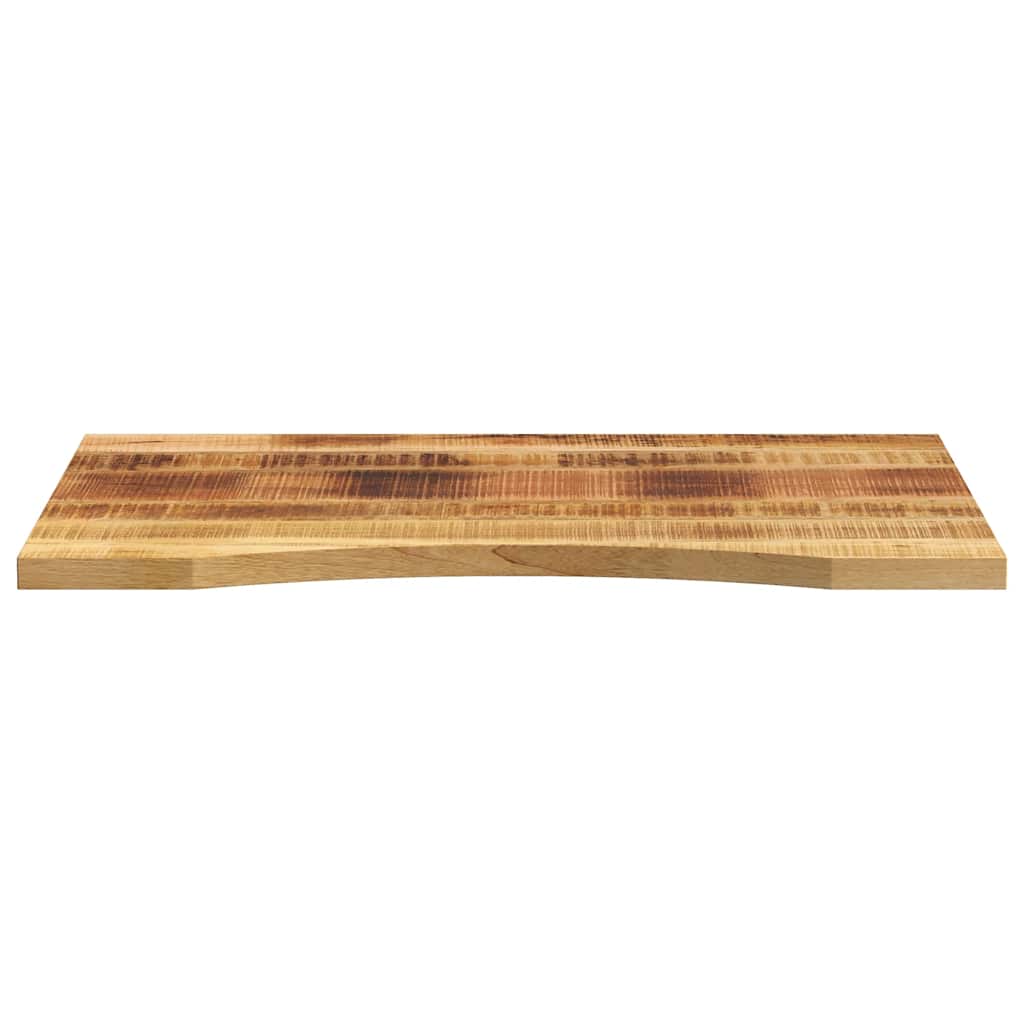 Vidaxl bureaublad met ronding 80x50x2,5 cm massief ruw mangohout