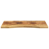 Vidaxl bureaublad met ronding 80x50x2,5 cm massief ruw mangohout