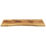 Vidaxl bureaublad met ronding 90x50x2,5 cm massief ruw mangohout