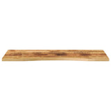 Vidaxl bureaublad met ronding 110x50x2,5 cm massief ruw mangohout