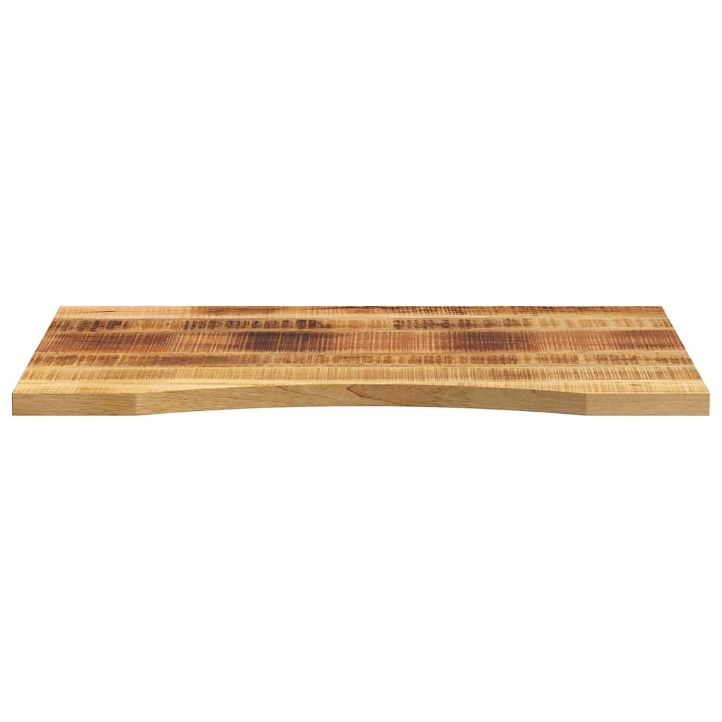 Vidaxl bureaublad met ronding 80x60x2,5 cm massief ruw mangohout