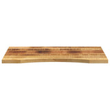 Vidaxl bureaublad met ronding 80x60x2,5 cm massief ruw mangohout