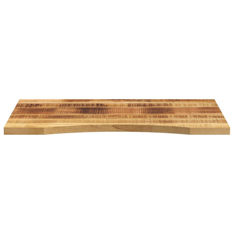 Vidaxl bureaublad met ronding 90x60x2,5 cm massief ruw mangohout
