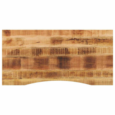 Vidaxl bureaublad met ronding 110x60x2,5 cm massief ruw mangohout