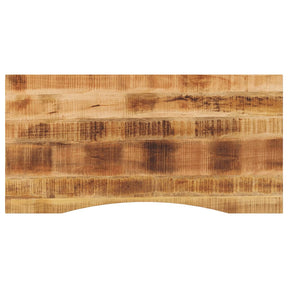Vidaxl bureaublad met ronding 140x60x2,5 cm massief ruw mangohout