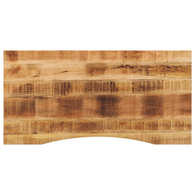 Vidaxl bureaublad met ronding 140x60x2,5 cm massief ruw mangohout