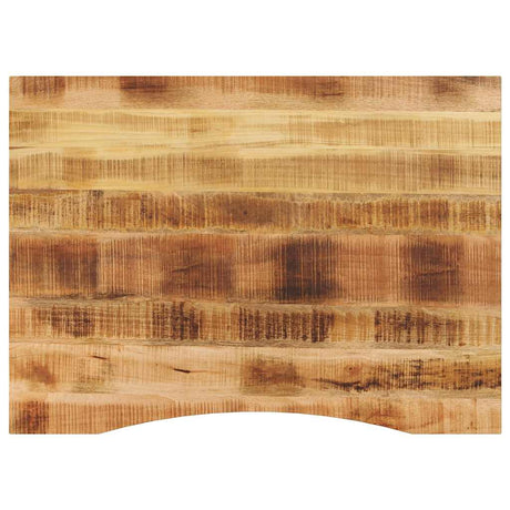 Vidaxl bureaublad met ronding 110x80x2,5 cm massief ruw mangohout