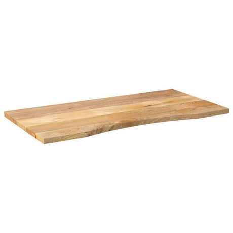 Vidaxl bureaublad met ronding 110x50x2,5 cm massief ruw mangohout