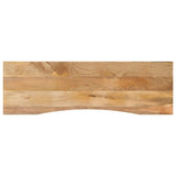 Vidaxl bureaublad met ronding 160x50x2,5 cm massief ruw mangohout