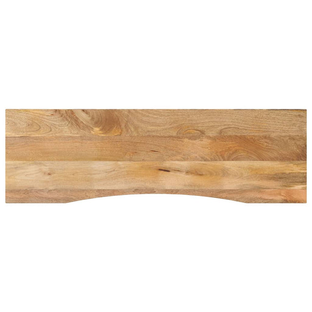 Vidaxl bureaublad met ronding 160x50x2,5 cm massief ruw mangohout