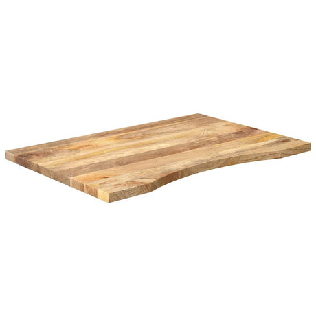 Vidaxl bureaublad met ronding 100x60x2,5 cm massief ruw mangohout