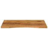 Vidaxl bureaublad met ronding 80x50x2,5 cm massief ruw mangohout
