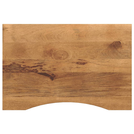 Vidaxl bureaublad met ronding 100x60x2,5 cm massief ruw mangohout