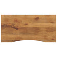 Vidaxl bureaublad met ronding 120x60x2,5 cm massief ruw mangohout