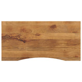 Vidaxl bureaublad met ronding 140x60x2,5 cm massief ruw mangohout