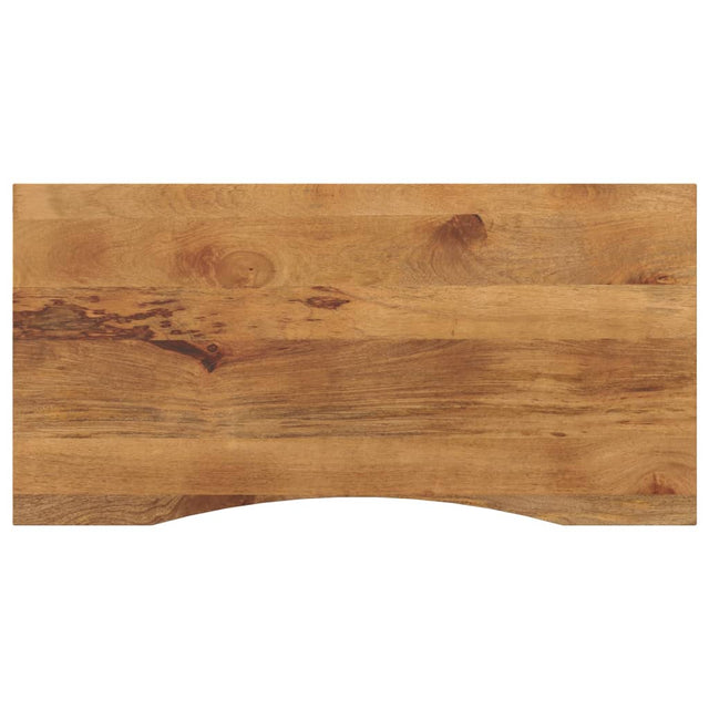 Vidaxl bureaublad met ronding 140x60x2,5 cm massief ruw mangohout