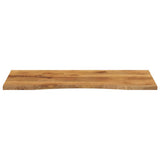 Vidaxl bureaublad met ronding 140x60x2,5 cm massief ruw mangohout