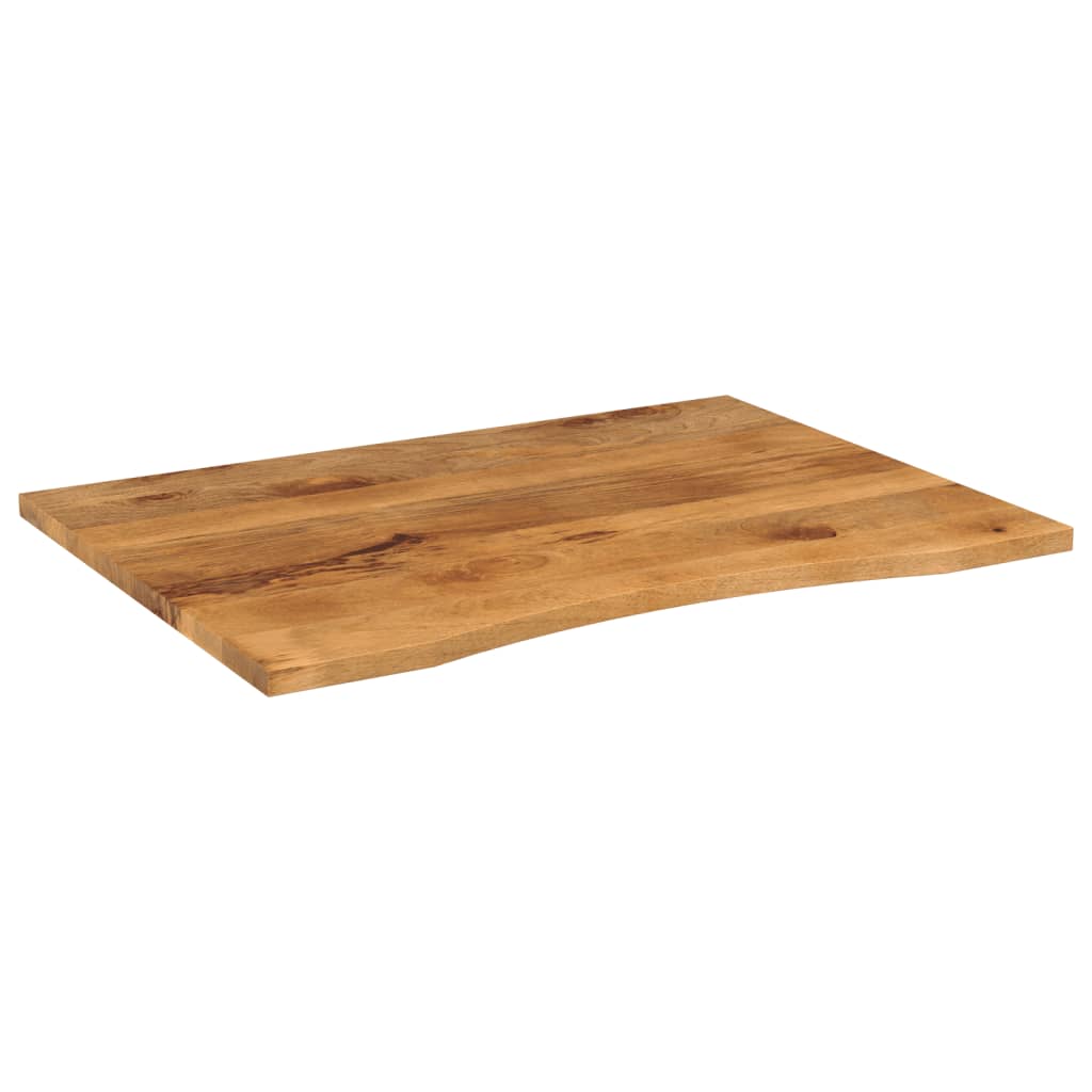 Vidaxl bureaublad met ronding 100x80x2,5 cm massief ruw mangohout